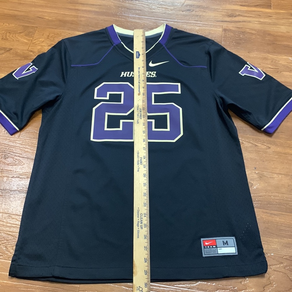 Nike Washington Huskies #25 Black & Purple Football Jersey - Picture 2 of 5
